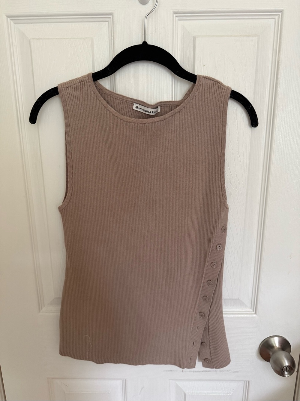 Abercrombie & Fitch Taupe Ribbed Tank Top